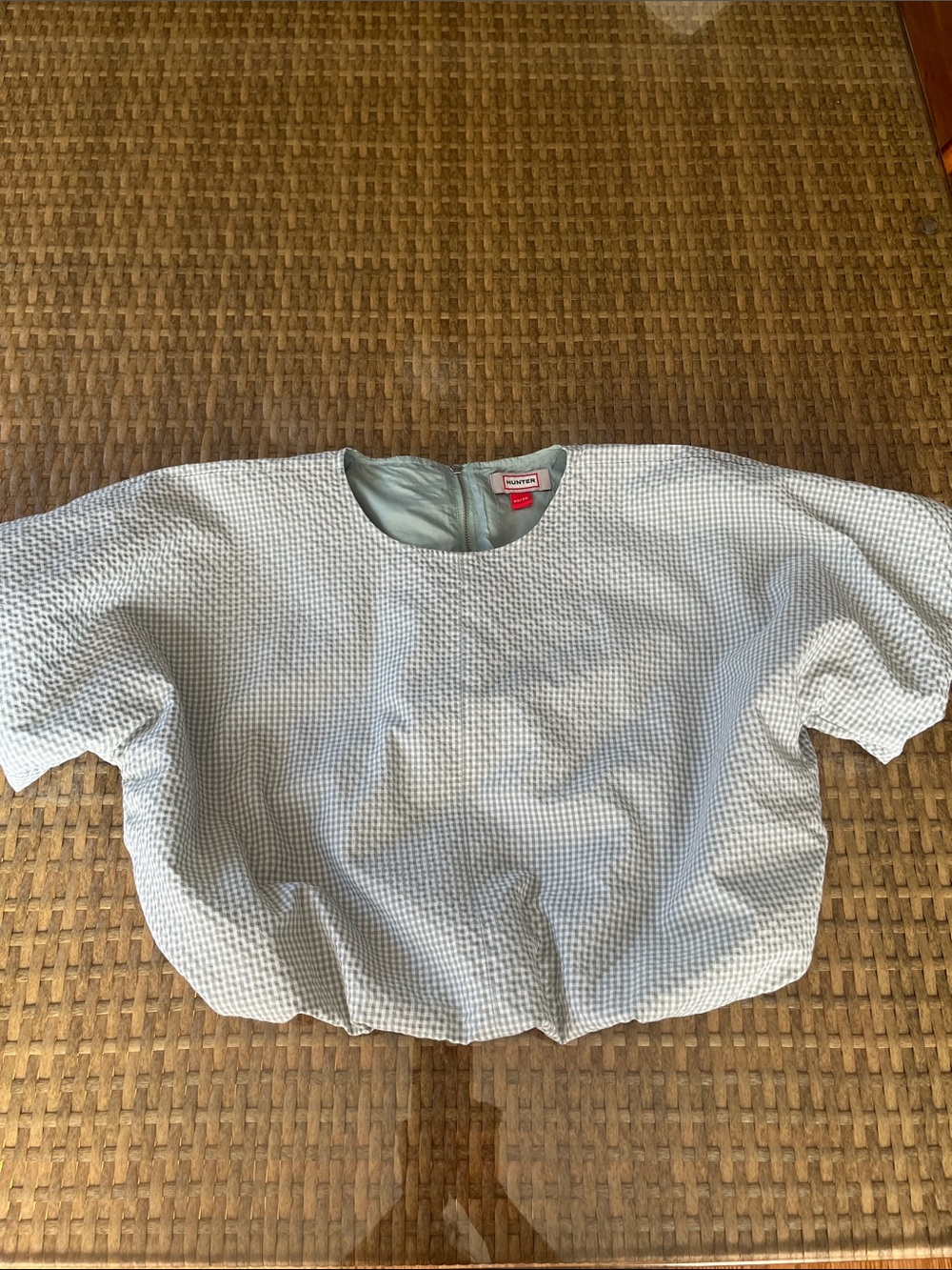 Hunter Gingham Crop Top XS